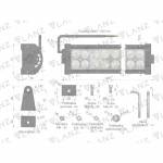 Lampa robocza 60 led 60w 12-24v tt.13360